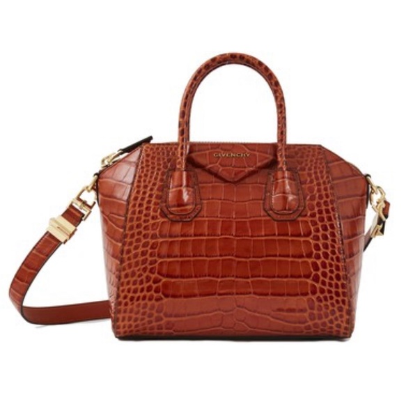 Givenchy Handbags - GIVENCHY Antigona Small Croc Embossed Handbag